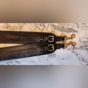 Coach Cross body Purse Strap Black Leather